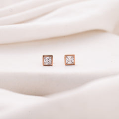 Rectangle Solid Earrings