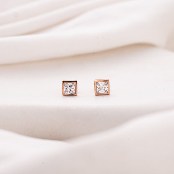 Rectangle Solid Earrings