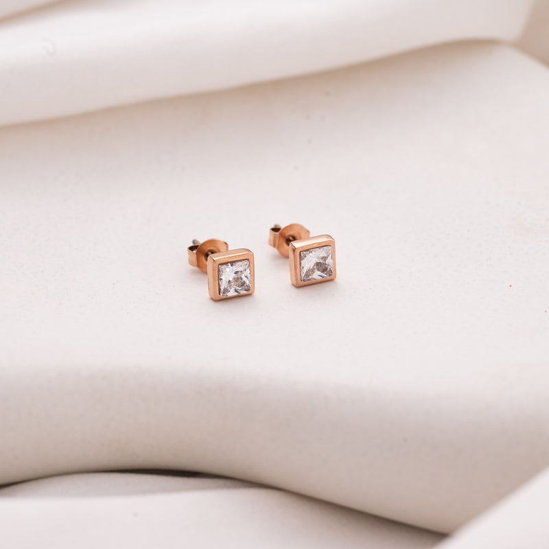 Rectangle Solid Earrings