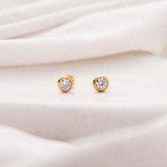 Round Solid Earrings