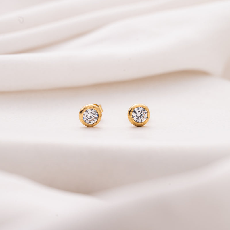 Round Solid Earrings