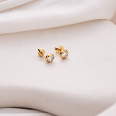 Round Solid Earrings