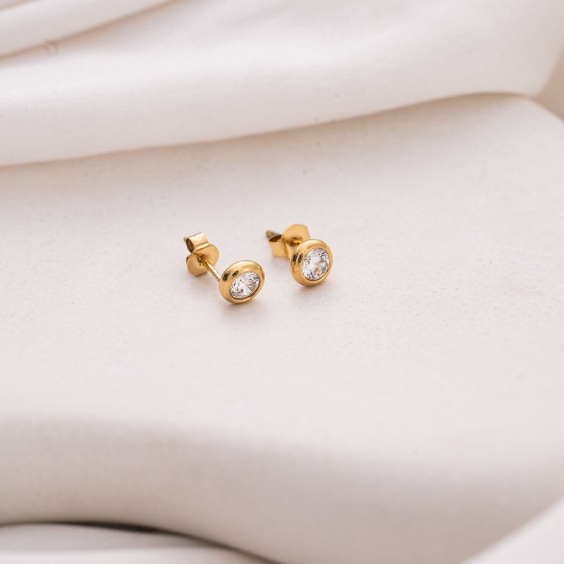Round Solid Earrings