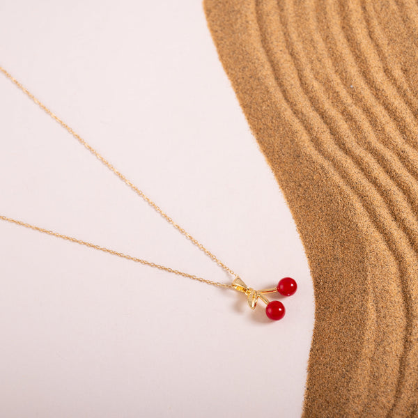 Chunky Cherry Necklace