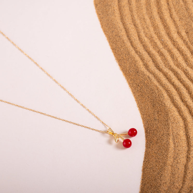 Chunky Cherry Necklace