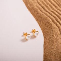 Square Pearl Studs