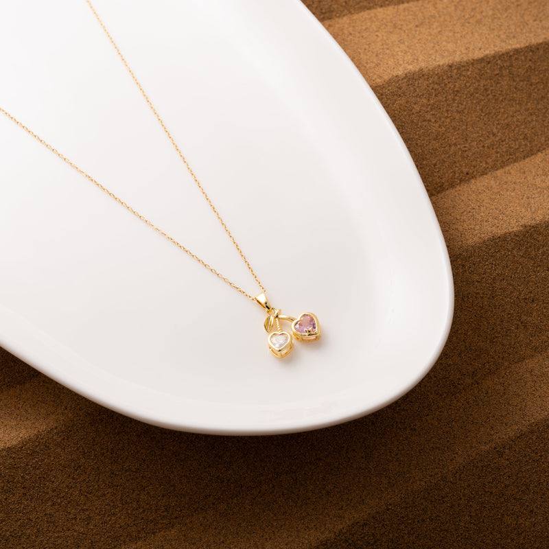 Paradise Pink Cherry Necklace