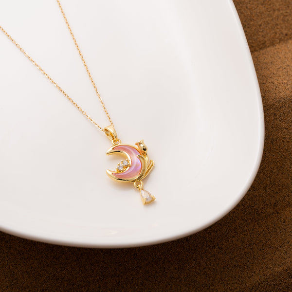 Pink Moon Necklace