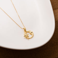 Moon Stars Necklace