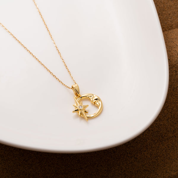 Moon Stars Necklace