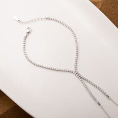 Diamonds Galore Ring Chain Bracelet