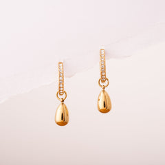 Pear Drop Hoops