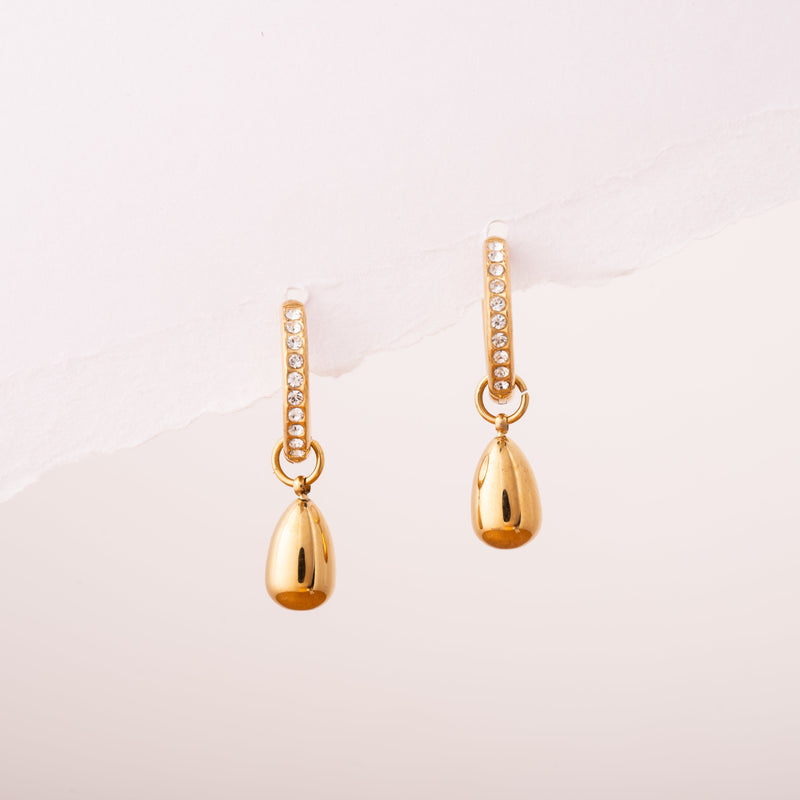 Pear Drop Hoops