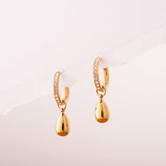 Pear Drop Hoops