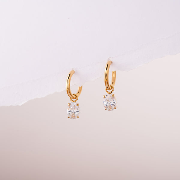 Core Ovel Drop Earrings