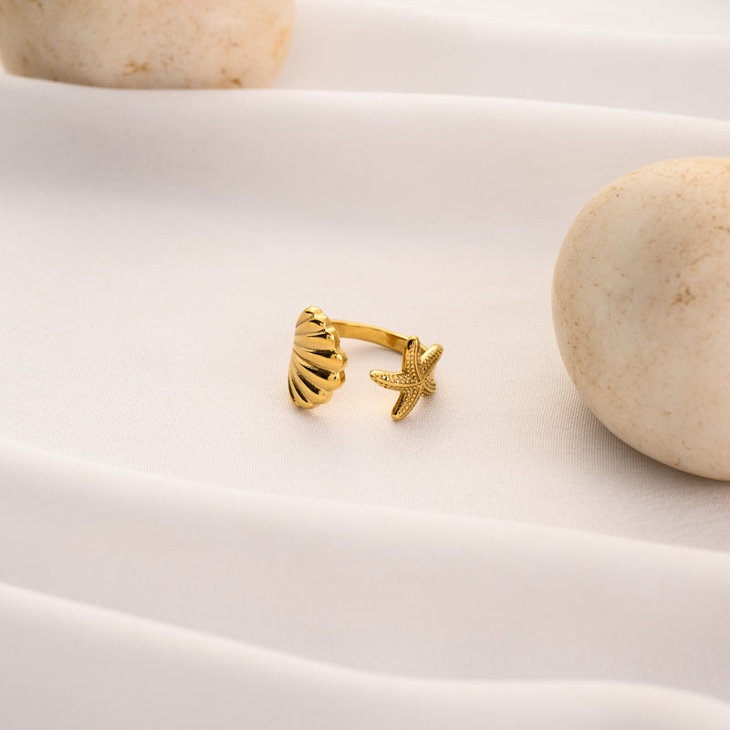 Shell Star Ring