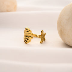 Shell Star Ring