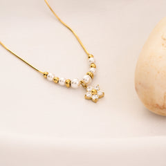 Flower Pearl Necklace