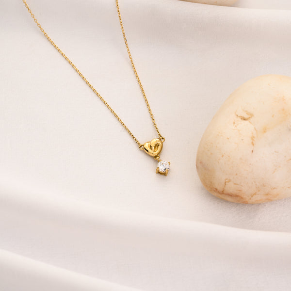 Shimmer Heart Necklace