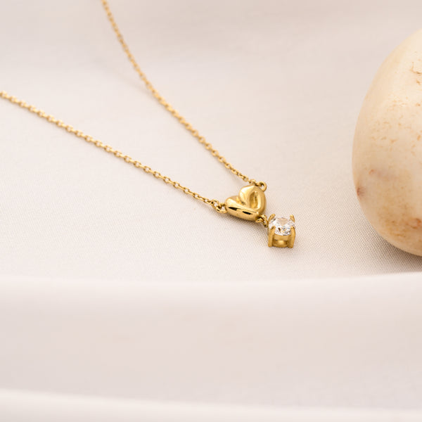 Shimmer Heart Necklace