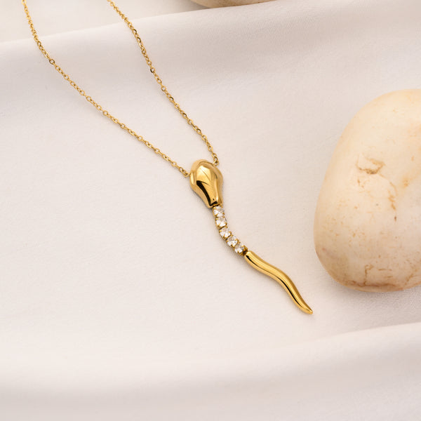 Lily Snake Necklace