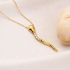 Lily Snake Necklace