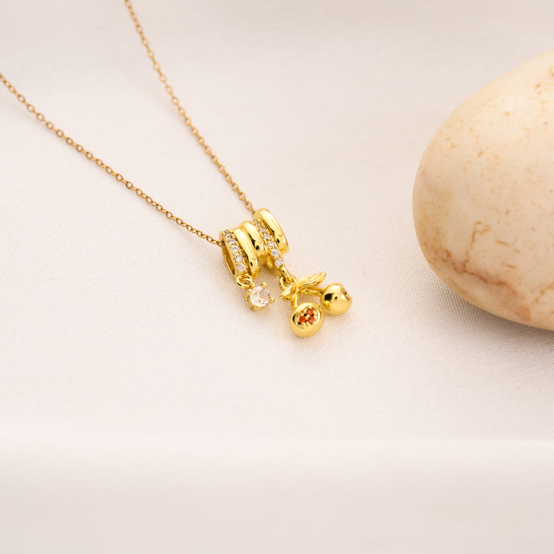 Stacky Cherry Necklace