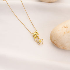 Stacky Flower Necklace