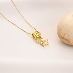 Stacky Flower Necklace