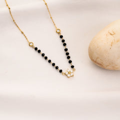Floral Crystal Mangalsutra