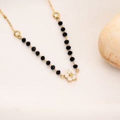 Floral Crystal Mangalsutra