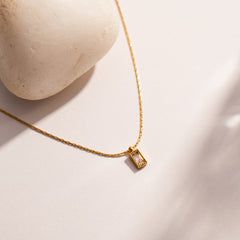 Tiniest Rectangle Necklace
