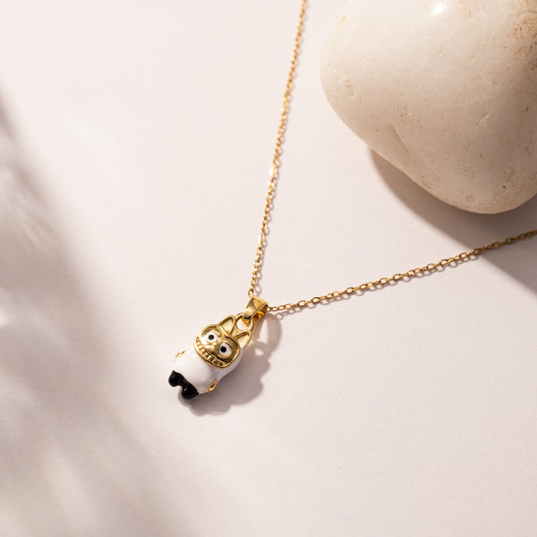 White Doll Necklace