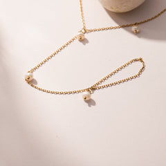 Pearl Hand Chain Bracelet