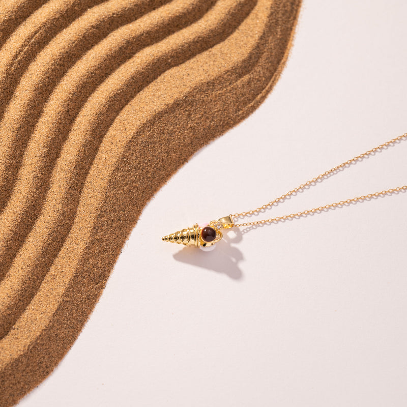 Ice Cream Con Necklace