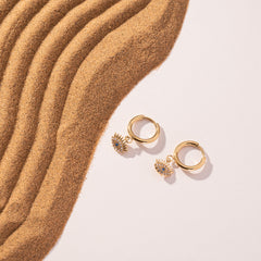 Bling Eye Hoops