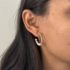 Diva Pearl Hoops