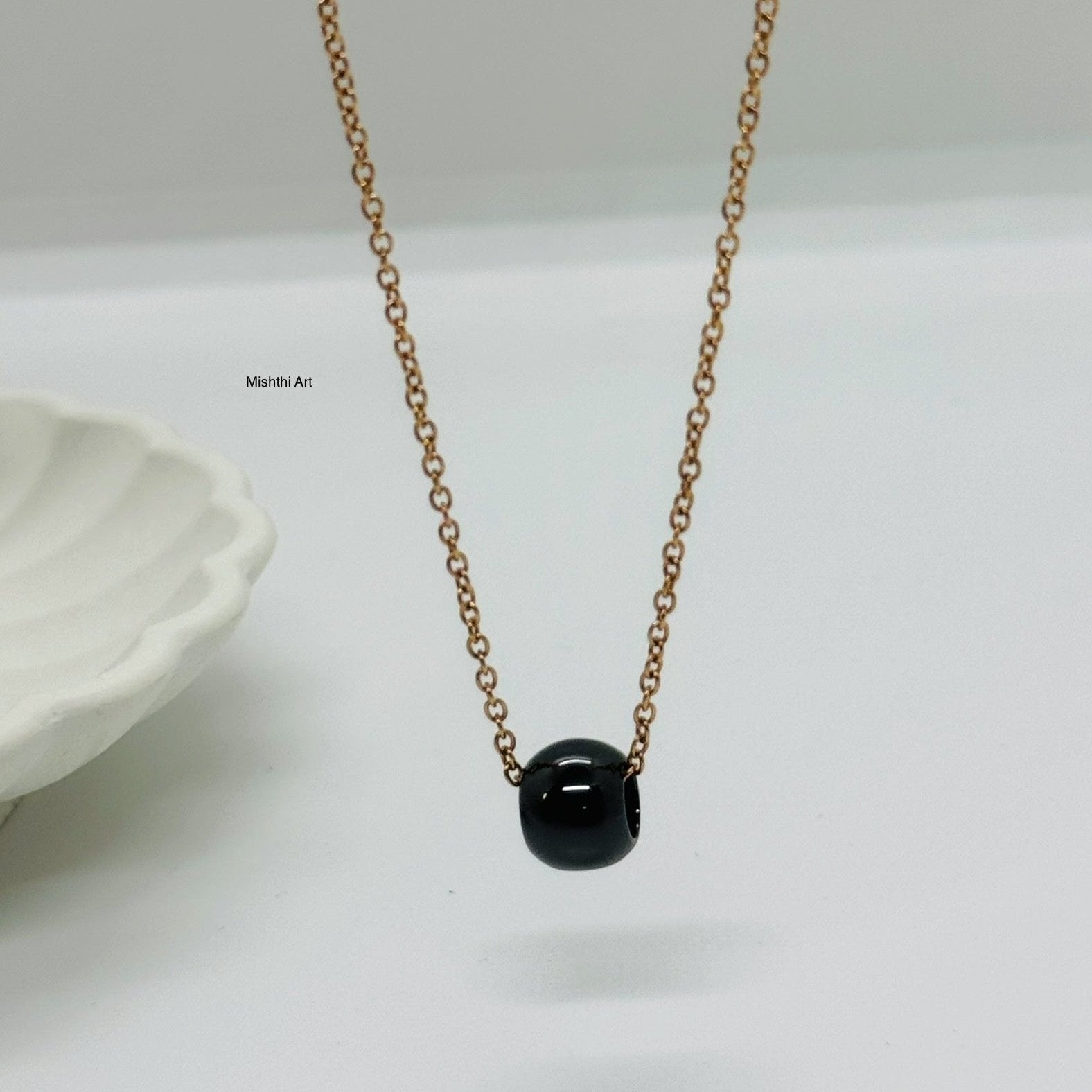 Black Ceramic Necklace