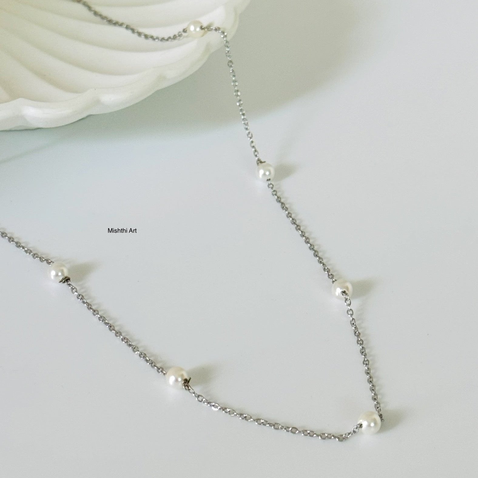 Pearl Silver Necklace