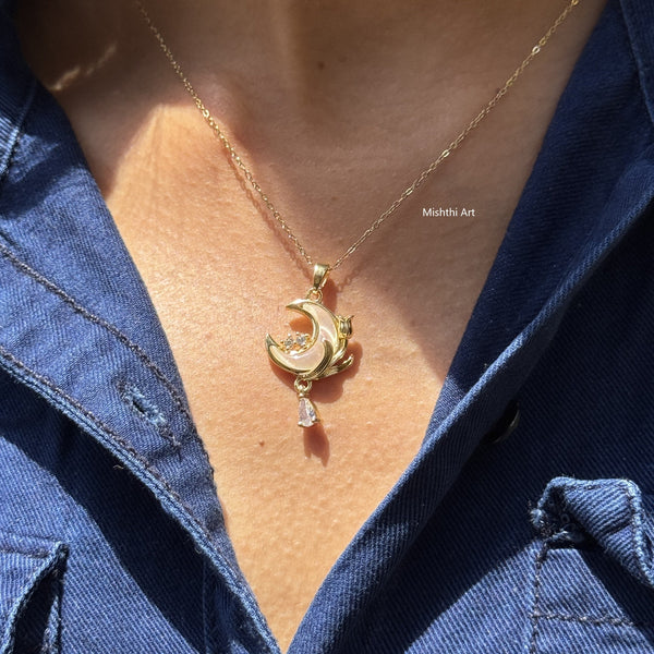Pink Moon Necklace
