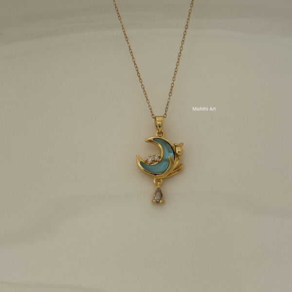 Quarter Moon Necklace