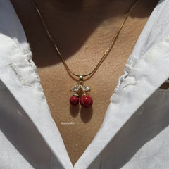 Reddish Cherry Necklace
