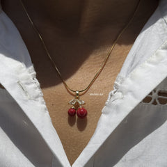 Reddish Cherry Necklace