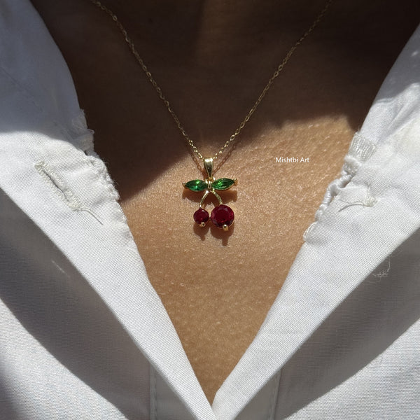 Sweet Cherry Necklace