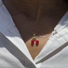 Chunky Cherry Necklace