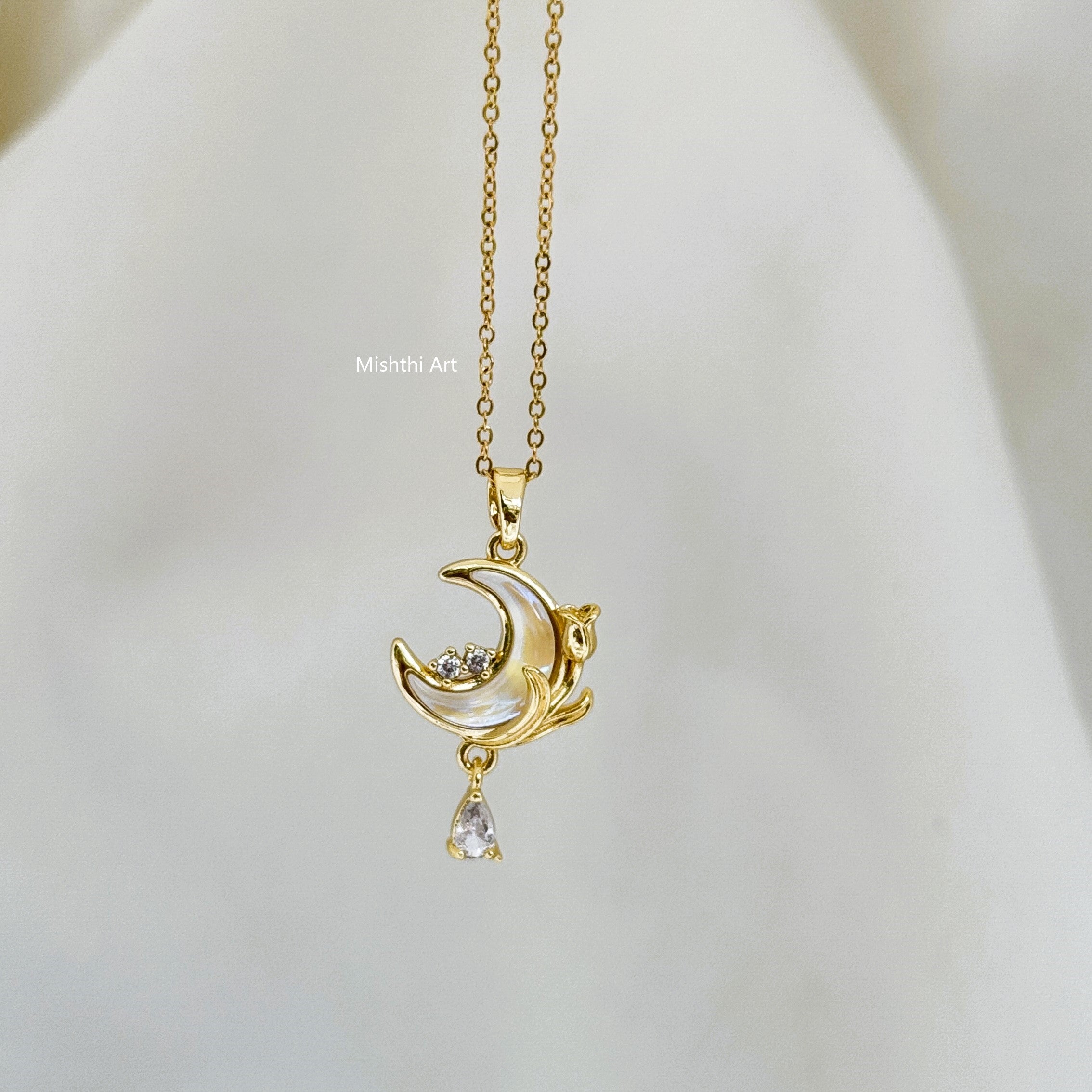 Quarter Moon Necklace