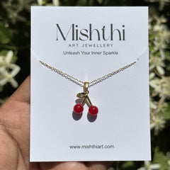 Chunky Cherry Necklace