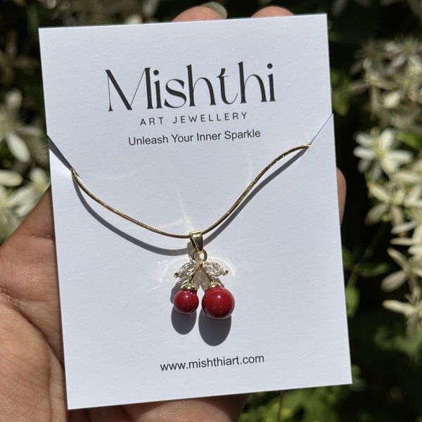 Reddish Cherry Necklace