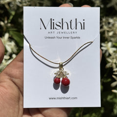 Reddish Cherry Necklace