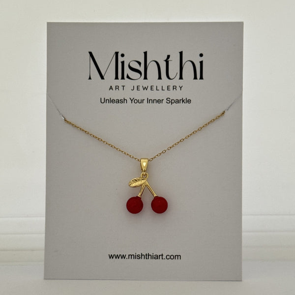 Chunky Cherry Necklace